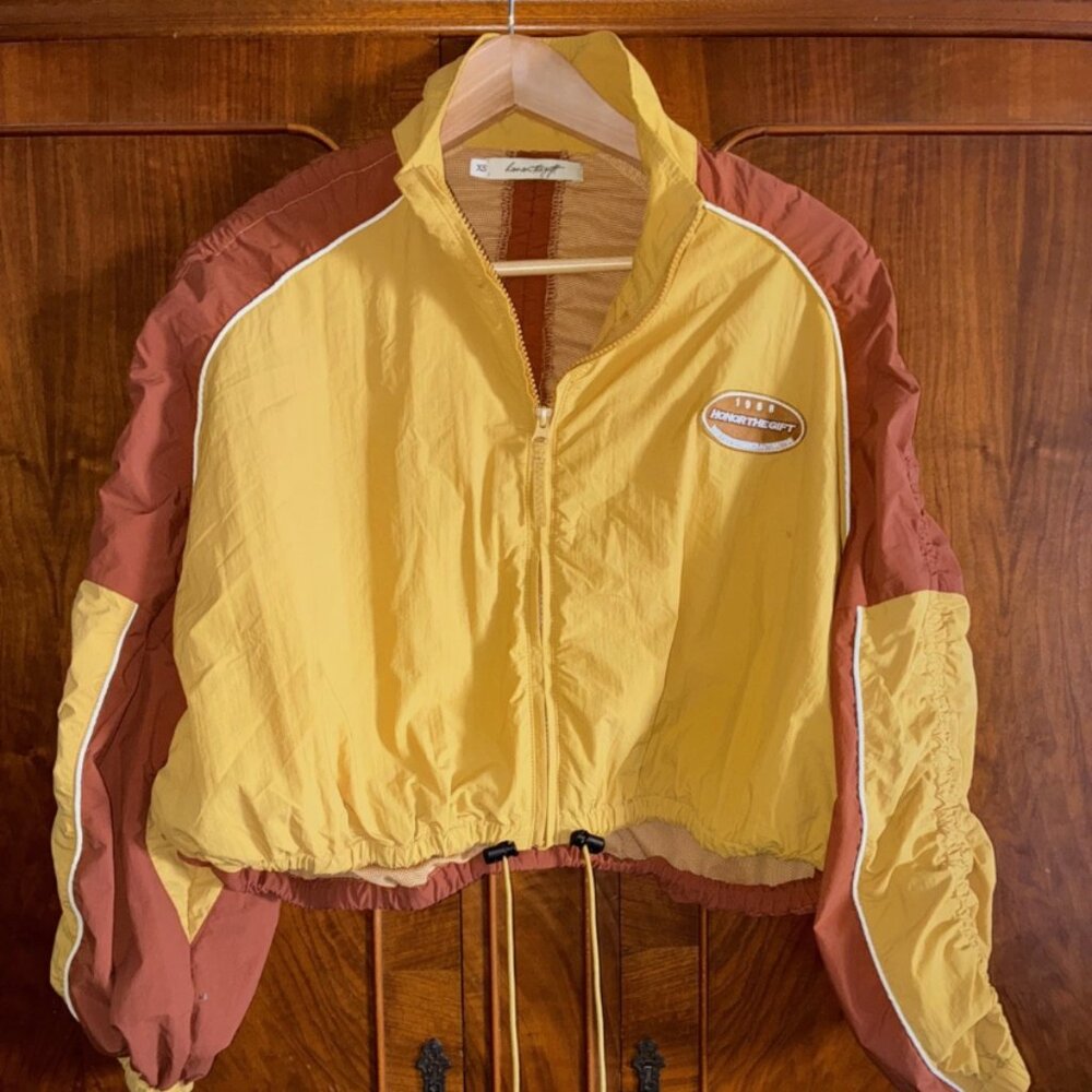 Nordstrom Honor the Gift Full Zip Colorblock Women’s Bomber Jacket XS NWT